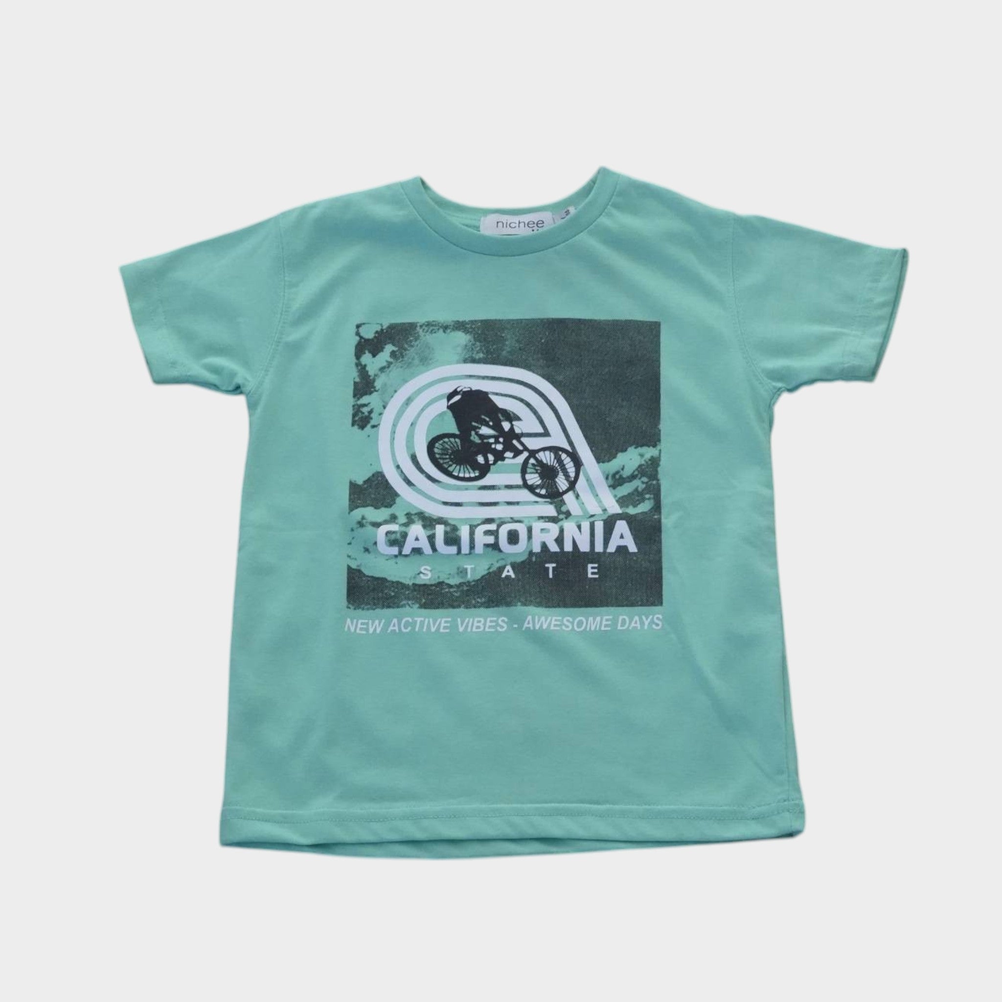T-shirt bambino a manica corta California - Nichee Children's Clothing 0 - 10 years - Abbigliamento bambini a Rovigo