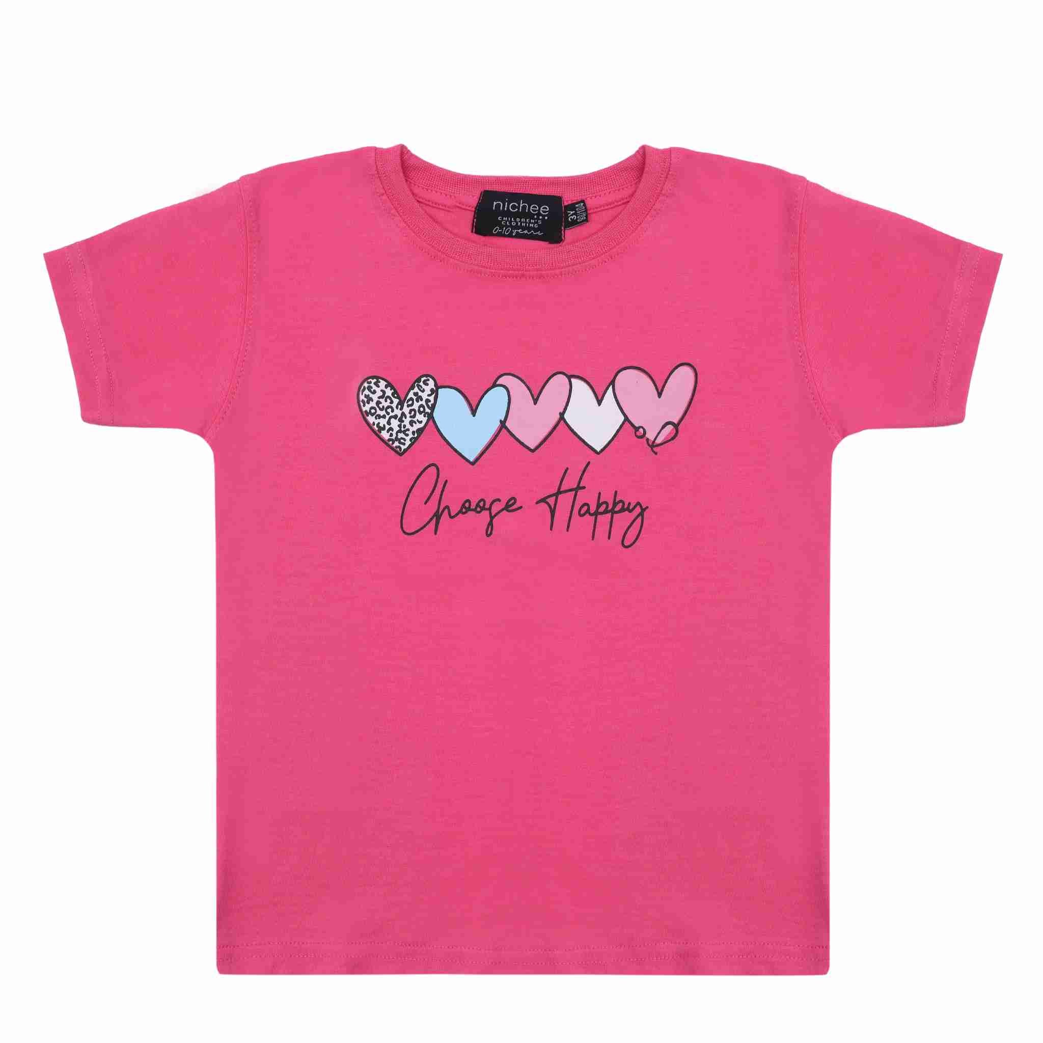 T-shirt girocollo a manica corta
Colore Rosa Shock con stampa
Taglie da 6 mesi a 4 anni
Vestibilità: Regular
Made in Pakistan