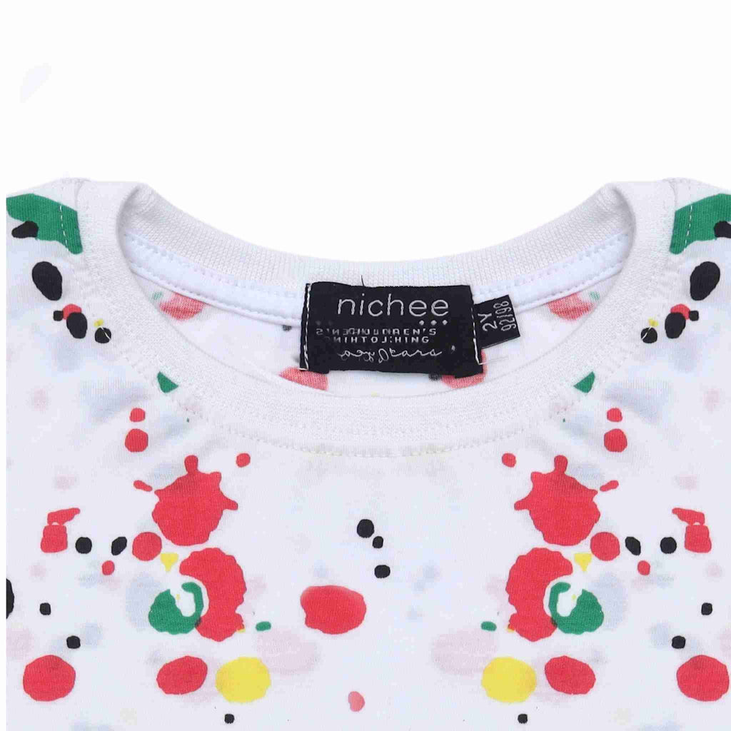 T-shirt per bambina Color Splash - Taglie 6 mesi - 4 anni