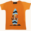 T-Shirt Surf "Ride The Wave" Girocollo