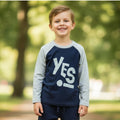 Maglia bambino manica lunga con scritta